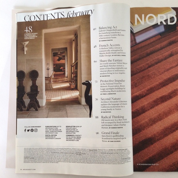 ARCHITECTURAL DIGEST FEBRUARY 2024 MAGAZINE NWT - Picture 6 of 6